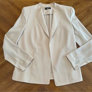 Karl Lagerfeld Open Front Blazer Jacket Size 10 Women's Academia Work Office